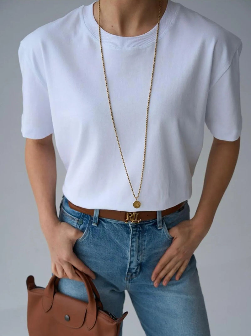 OrganiK Pamuk T-Shirt Beyaz