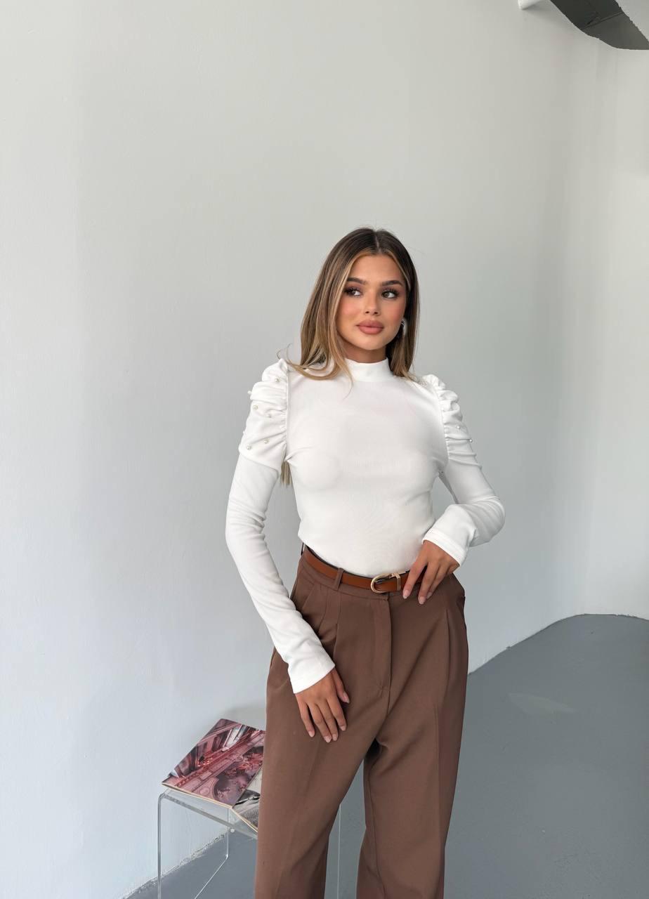 Beyaz Prenses Kol İncili  Bluz